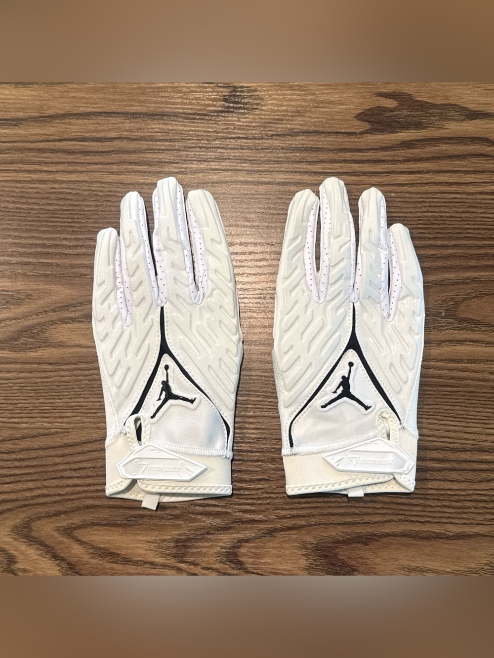 Size 2XL Nike Air Jordan Superbad 6.0 White Football Gloves Magni-Grip NEW
